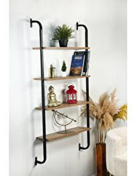 Weblonya 5520 4 Raflı Suntalam 150 cm Kahverengi Kitaplık