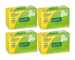 Komili Klasik 60 Yaprak 12'li Paket Islak Mendil