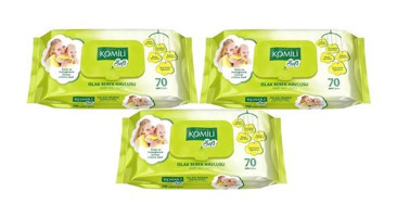 Komili Soft 70 Yaprak 3'lü Paket Islak Mendil