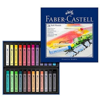Faber-Castell Soft Pastels, 24 Renk Toz Pastel Set Pastel Boya
