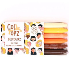 Colorz 6'lı Ten Renkleri Doğal Balmumu Sert Kalem Pastel Boya