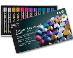 Mungyo Gallery Metallic Yağlı Pastel 12 Renk Metalik Pastel Boya
