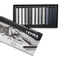 Gri Tonlar Toz Pastel 12 Renk Pastel Boya