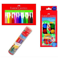 Faber-Castell Pastel + Sulu + Kuru Boya Seti 3'lü Pastel Boya