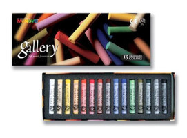 Mungyo Gallery Artist Yuvarlak Soft Toz Seti 15Li Mpa Pastel Boya