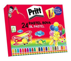 Pritt Karton Kutu 24’lü ve Kalemtraş Pastel Boya