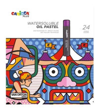 Carioca Plus Watersoluble Yağlı Pastel 24'lü Suda Çözünür Pastel Boya