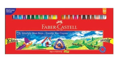Faber Castel Pastel Wax Crayon Silinebilir 25'li Pastel Boya