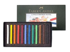 Faber-Castell Polychromos Toz 12 Renk Karton Kutu Pastel Boya