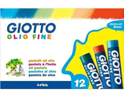 Giotto Olio Fine Maxi 12 Renk Pastel Boya