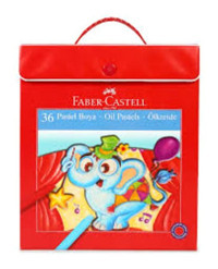 Faber-Castell Plastik Çantalı Tutuculu 36 Renk Pastel Boya