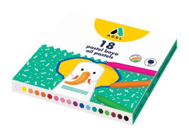 Adel Karton Kutulu Yağlı 18'li Pastel Boya