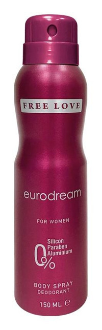 Free Love Eurodream Sprey Kadın Deodorant 150 ml