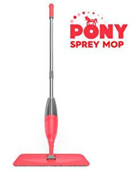Pony Sprey Mop Temizlik Seti Kırmızı