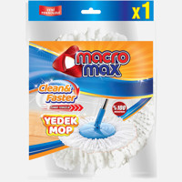 Macromax Clean & Faster Yedek Mop Ucu Beyaz