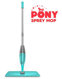 Pony Sprey Mop Temizlik Seti Mavi