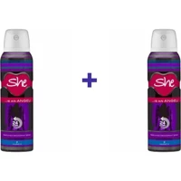 She Angel Sprey Kadın Deodorant 2x150 ml