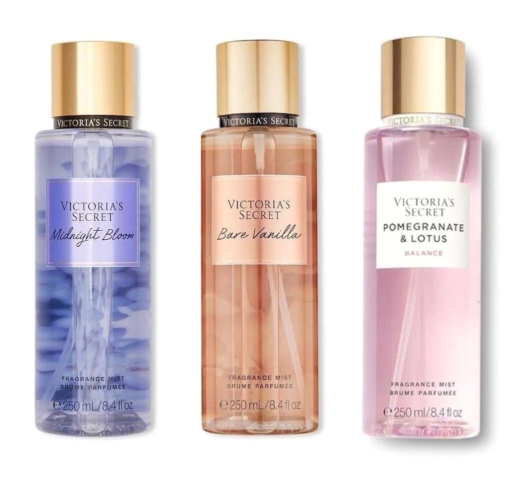 Victoria's Secret Bare Vanilla-Midnight Bloom-Pomegranate Kadın Vücut Spreyi 3x250 ml