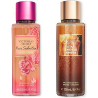 Victoria's Secret Pure Seduction Golden-Star Smoked Amber Çiçeksi Kadın Vücut Spreyi 2x250 ml