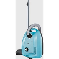 Siemens VSC3A330A 600 W Yatay Hepa Filtreli Turbo Başlıklı Toz Torbalı Süpürge Mavi
