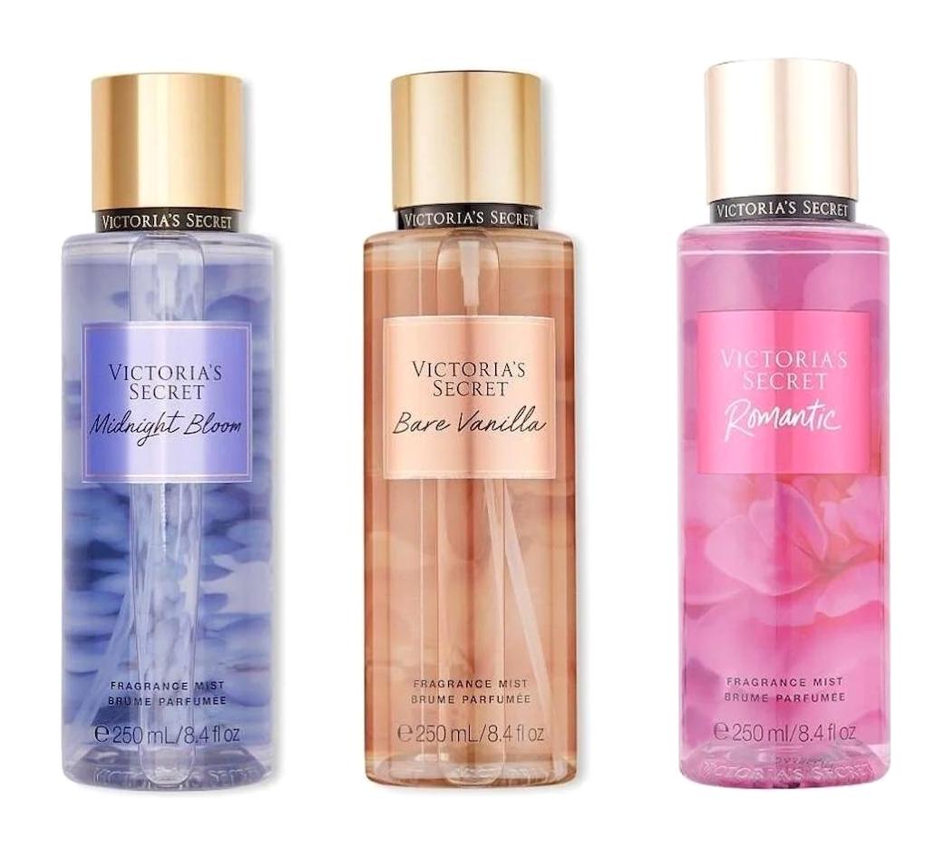 Victoria's Secret Bare Vanilla-Midnight Bloom-Romantic Kadın Vücut Spreyi 3x250ml ml