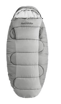 Naturehike Ps400 -12 Derece Sentetik Kış Kamp Tek Kişilik Yetişkin Uyku Tulumu Gri