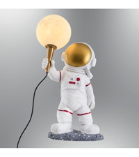 Özcan Aydınlatma Astronot Plastik Başlıklı Sarı 2'li Plastik Ayaklı Abajur
