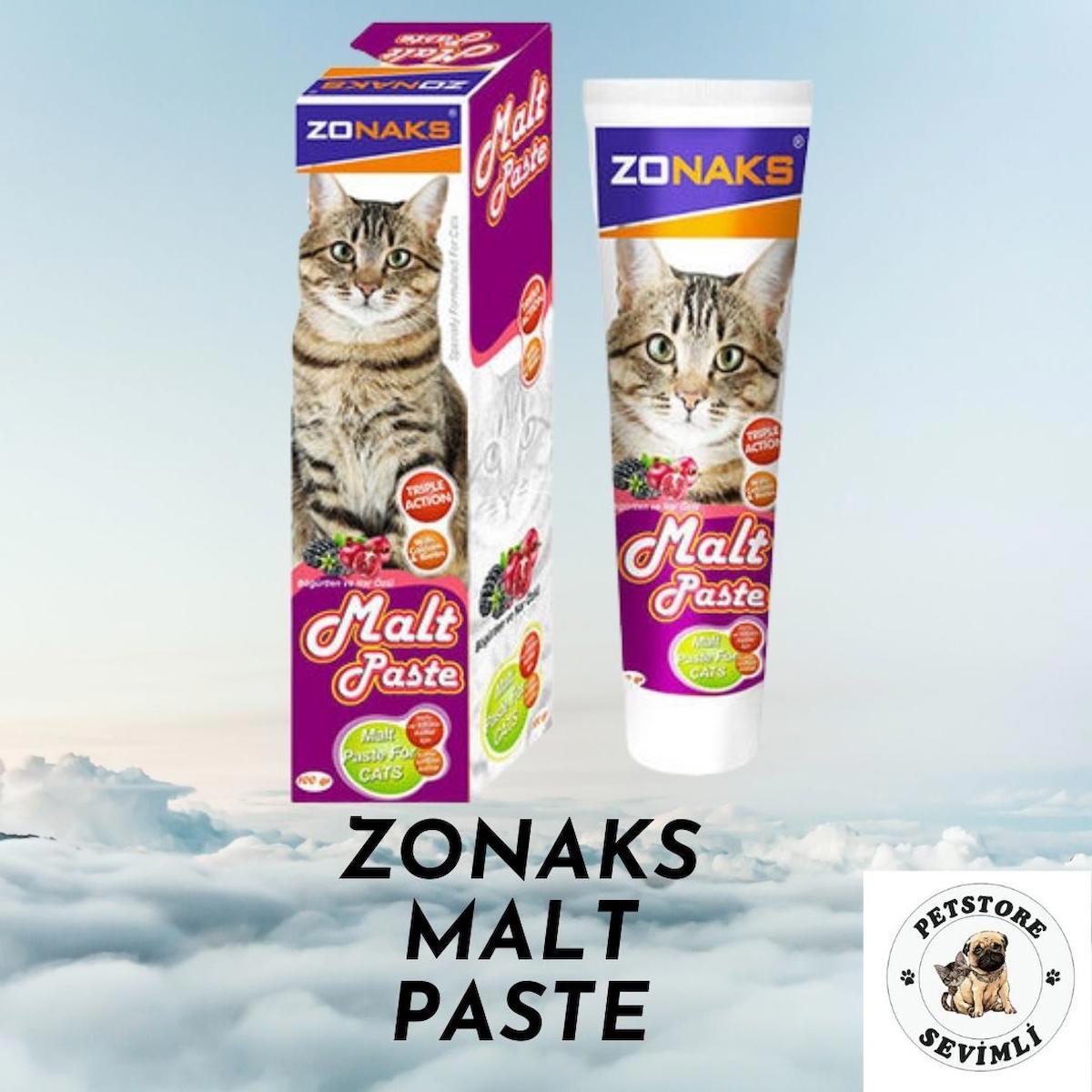 Zonaks Tüy Dökme Yetişkin Kedi Vitamini Macun 100 gr