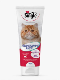Single Glikozamin Bağışıklık Güçlendirici Yetişkin-Yavru Kedi Vitamini Macun 100 gr