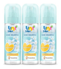 Uni Baby Çiçeksi Sprey Bebek Kolonyası 3x150 ml