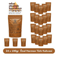 Odiyesi Sade Orta Kavrulmuş Türk Kahvesi 24x100 gr