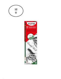 Fatih Dereceli 12'li H Siyah Kurşun Kalem Seti