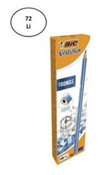Bic Evolution 72'li Üçgen HB Siyah Kurşun Kalem Seti