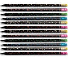 Faber-Castell Ahşap 12'li Silgili Yuvarlak HB Siyah Kurşun Kalem Seti