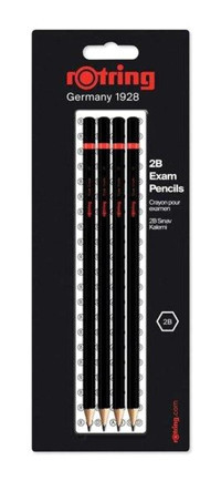 Rotring Blister 4'lü 2B Siyah Kurşun Kalem Seti
