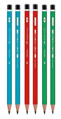 Faber-Castell 6'lı Mercanlı HB Siyah Kurşun Kalem Seti