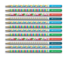 Faber-Castell Bubble 12'li Yuvarlak 2B Siyah Kurşun Kalem Seti