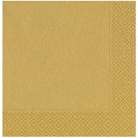 Depposıte Desenli Gold Kağıt Peçete 20'li