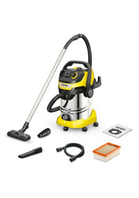 Karcher Wd 6 EU 1.628-360.0 S V-30/8/22/t 1300 W Dikey Toz Torbalı Süpürge Sarı - Siyah