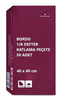 Omnisoft Bordo Kağıt Peçete 50'li