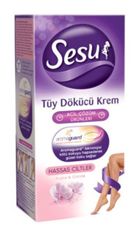 Sesu Hassas Ciltler İçin Koltuk Altı Bacak Tüy Dökücü Sprey 4x100 ml