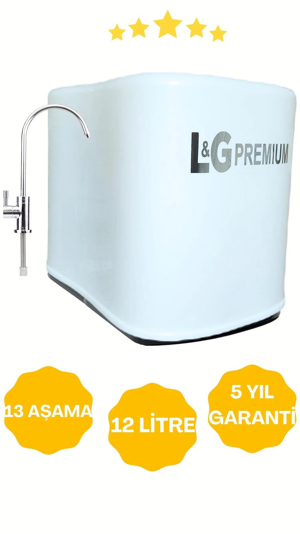 Lg Premium 13 Aşamalı 12 lt Kapalı Kasa Pompalı Tezgah Altı Su Arıtma Cihazı