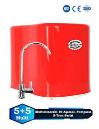 Sumarkt S-tron 10 Aşamalı 12 lt Kapalı Kasa Pompasız Tezgah Altı Su Arıtma Cihazı