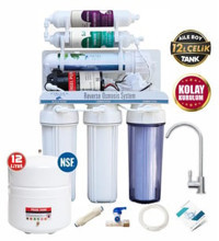 Piksel Aqua 10 Aşamalı 12 lt Kapalı Kasa Pompalı Tezgah Altı Su Arıtma Cihazı