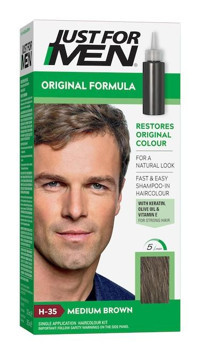 Just For Men H35 Orta Kahverengi Likit Saç Boyası