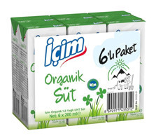 İçim Organik Süt 6'lı 200 ml