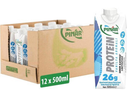 Pınar Vanilya Aromalı Süt Laktozsuz 12'li 500 ml
