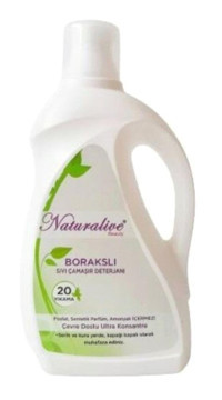 Naturalive Beauty Tüm Renkler İçin Konsantre 20 Yıkama Sıvı Deterjan 1 lt