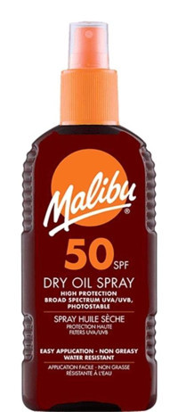 Malibu Dry Oil 50 Faktör Güneş Yağı 200 ml