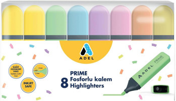 Faber-Castell Prime 8'li Renkli Fosforlu Kalem Seti